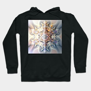 A Fractal Design in A Snowflake Motif Hoodie